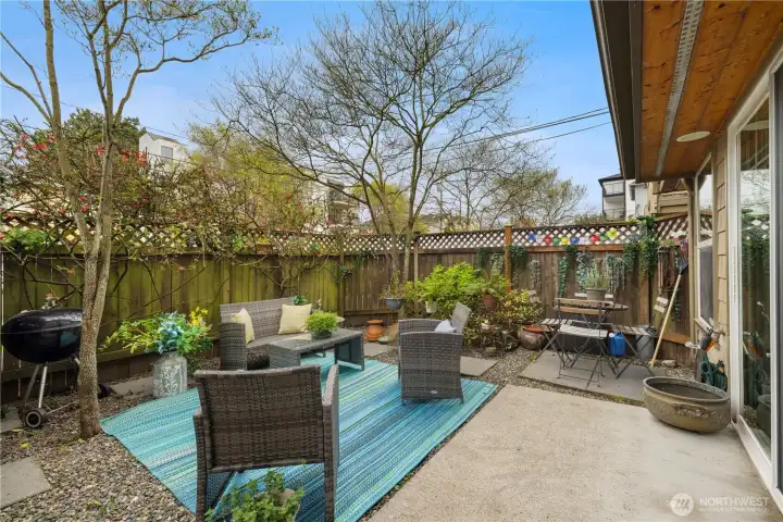 Very rare private outdoor space for a condo.