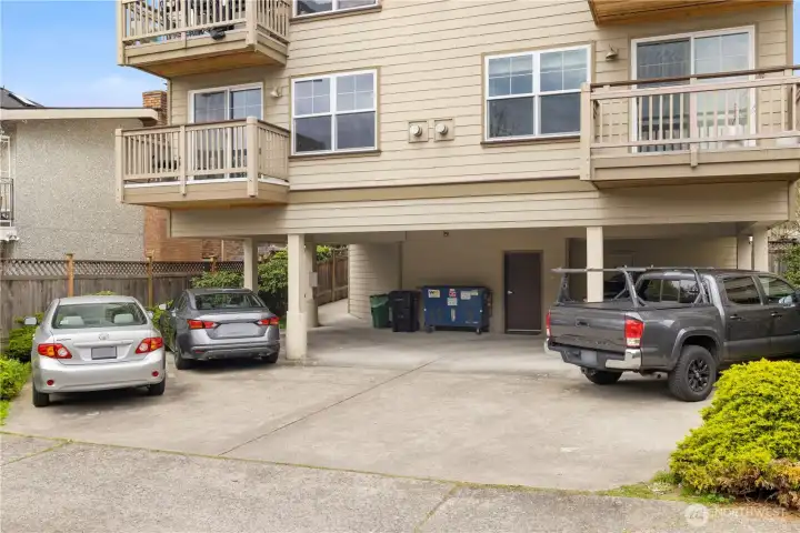 Parking is covered spot #7.