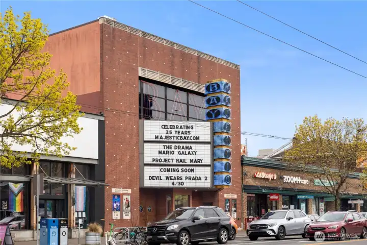 Walk to the iconic Majestic Theater - a Ballard institution.