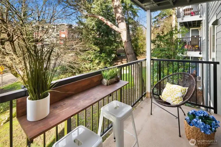 Another view of the wonderful private balcony space!