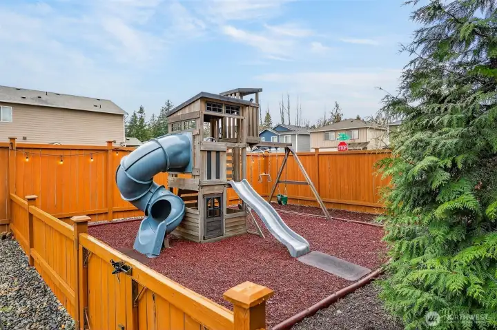 Fully fenced play area