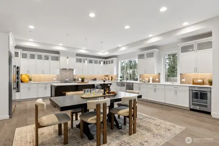 Abundance of storage and counter space.