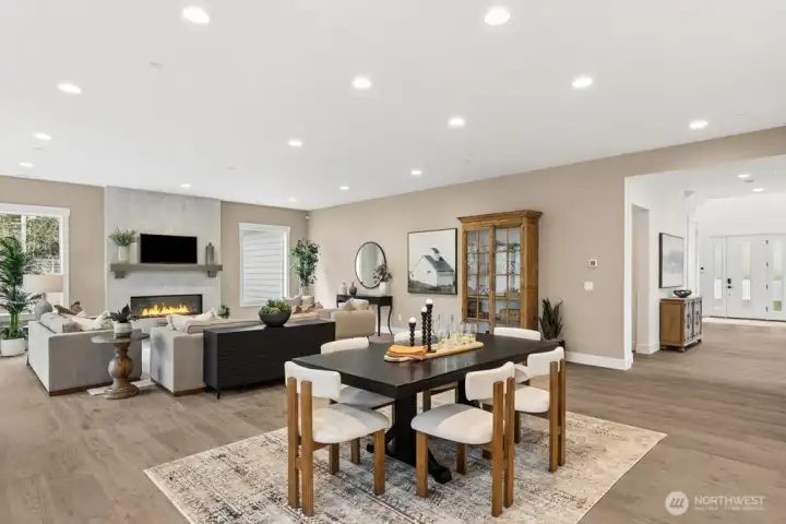 Plenty of space for an even bigger table.