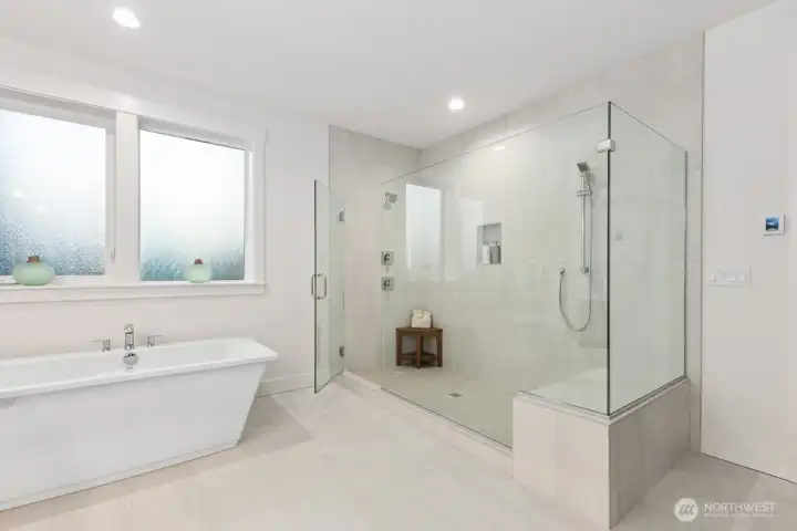 massive walk in shower