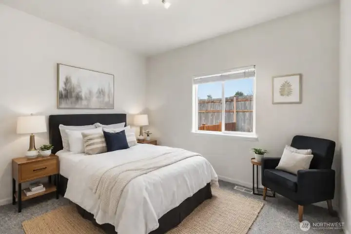 Spare bedroom Virtually Staged