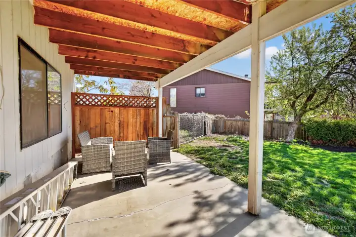 Backyard underdeck Backyard underdeck