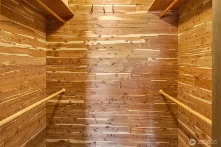 Primary closet Primary closet