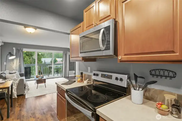 Kitchen includes Stainless Steel Appliances