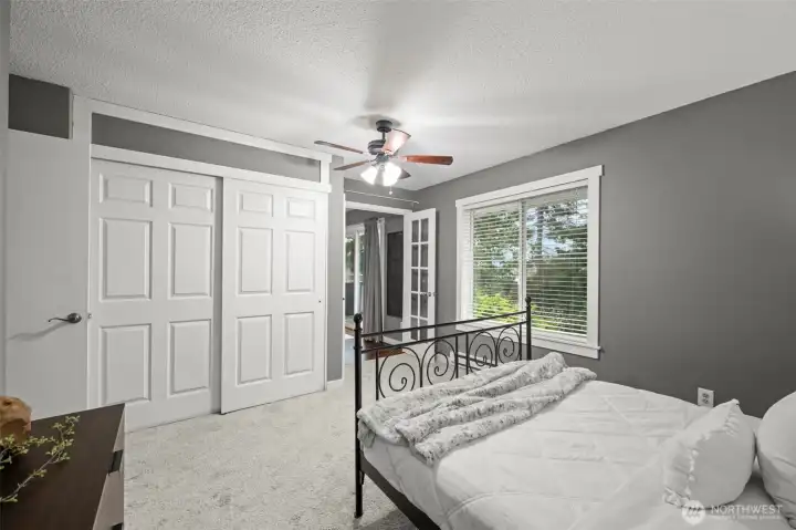 Bedroom with French Doors