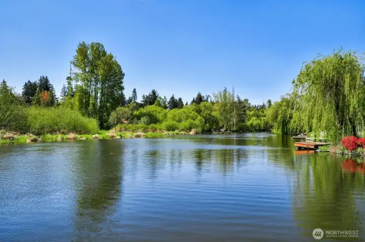 Right on the Sammamish Slough!