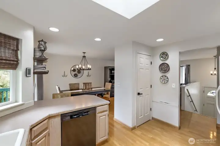 Pantry adds valuable organization and convenience.