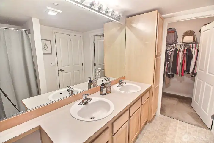 Primary Bath with walk-in closet