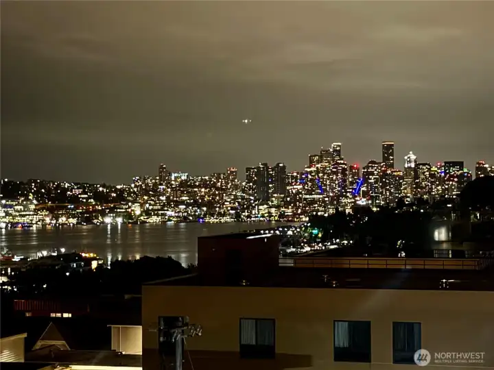 Night view from rooftop
