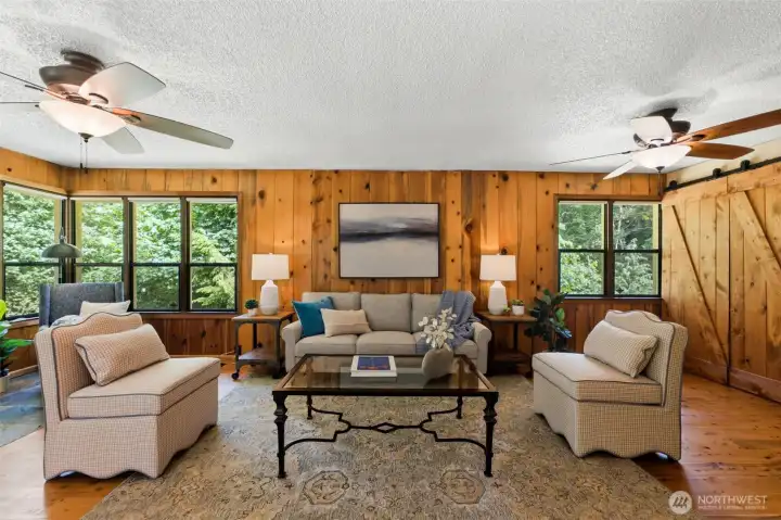 The generous main living area offers a warm, welcoming layout with plenty of room to relax.