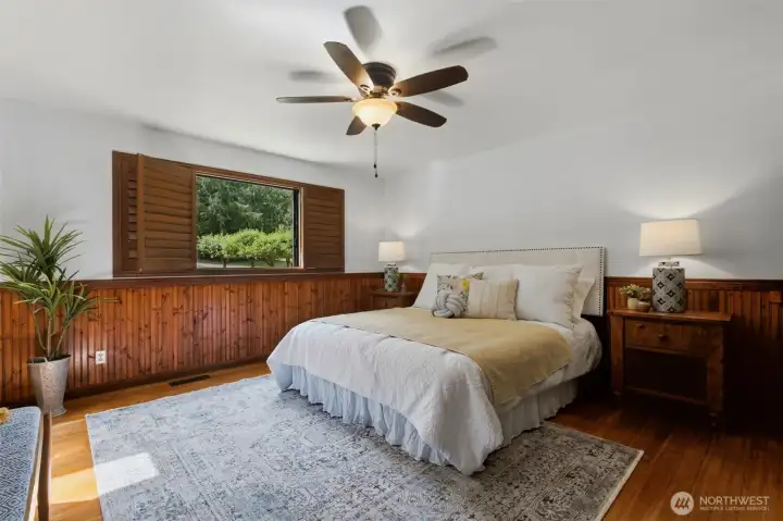Relax in comfort—the primary bedroom features dual-zone heat pump A/C for perfect year-round temperature control.