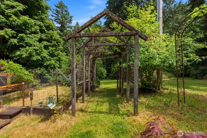 Live the farm-to-table dream with a dedicated garden space ready for your favorite seasonal vegetables and flowers.