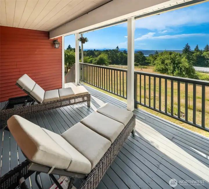 Main floor view deck