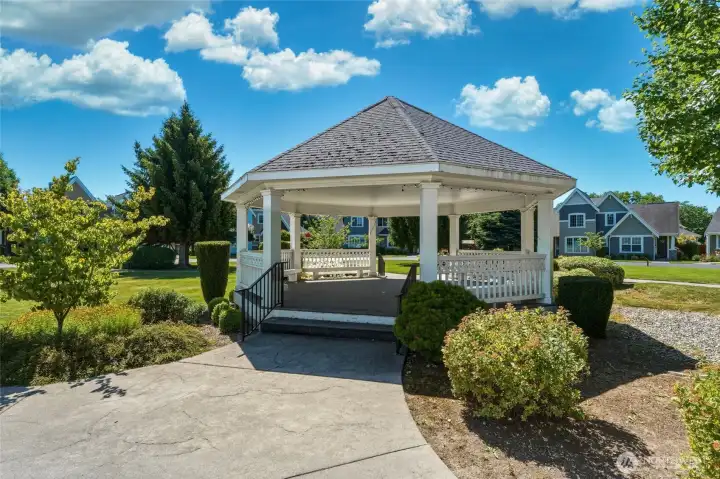Enjoy your beautiful community Gazebo.