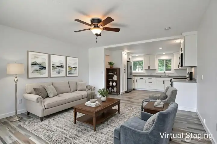 VIRTUALLY STAGED LIVING ROOM