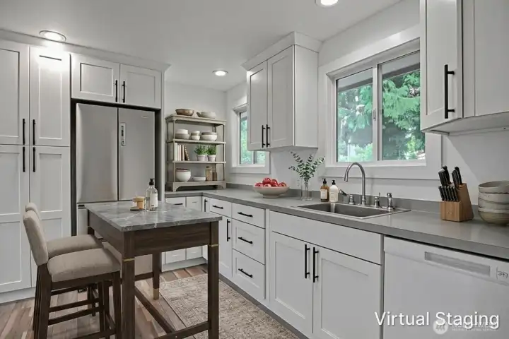 VIRTUALLY STAGED KITCHEN