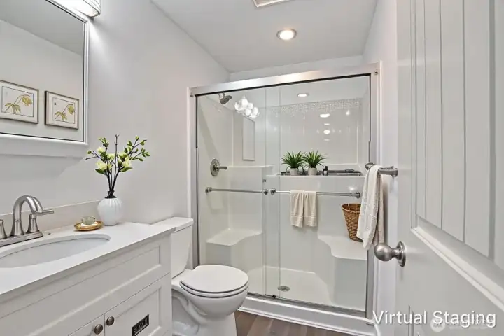 VIRTUALLY STAGED BATHROOM