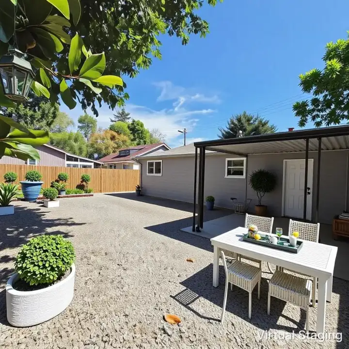 VIRTUALLY STAGED BACKYARD