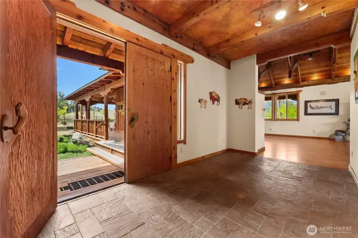 Gracious entry.