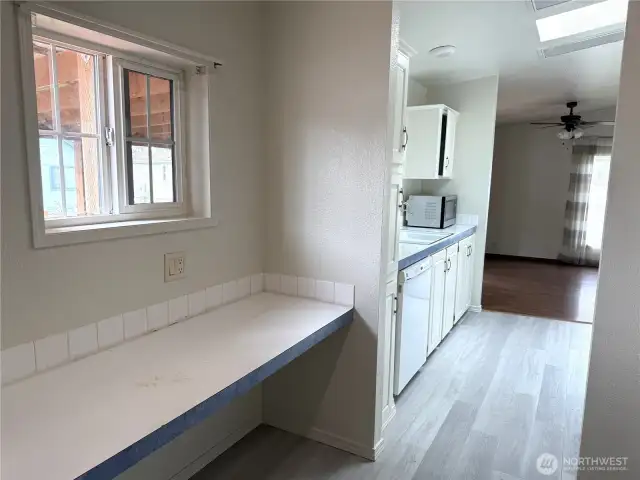 Mud room and more storage area.