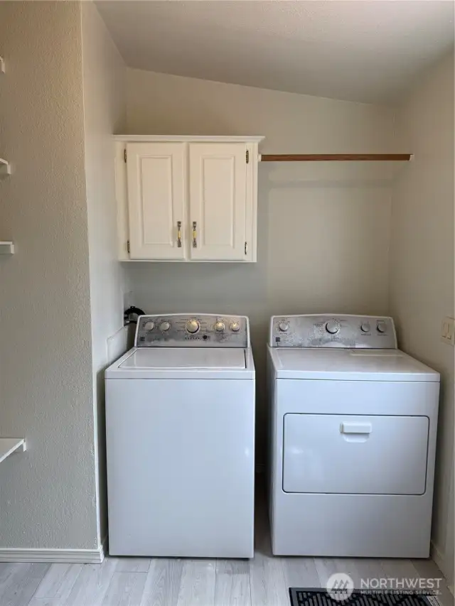 Laundry room, W/D come with the property.