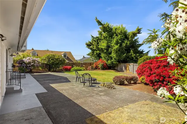 Fantastic patio w/ firepit!