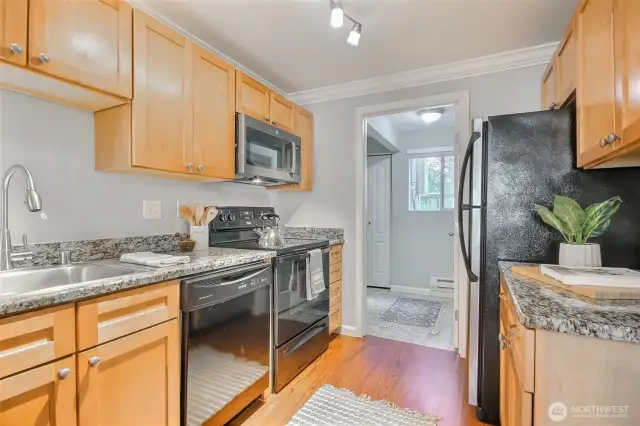 Kitchen Facing the Laundry Room