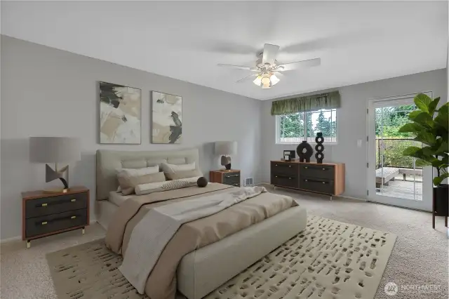 Second Bedroom virtually staged