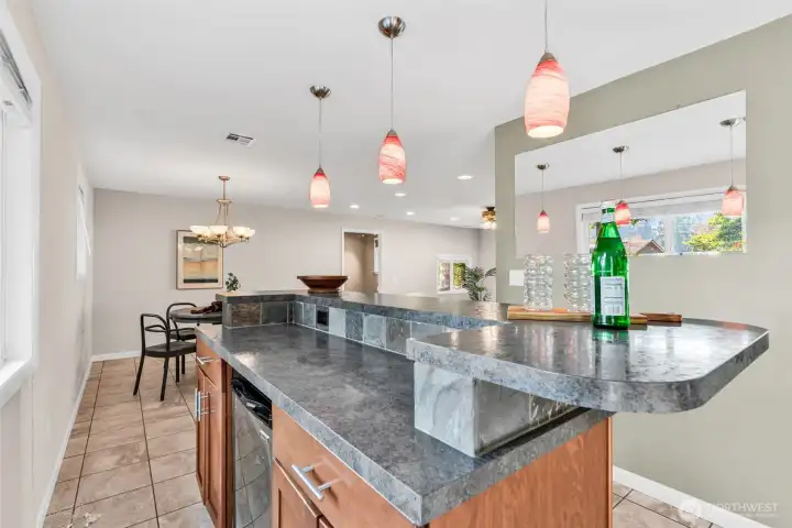 Bar Area with Fridge