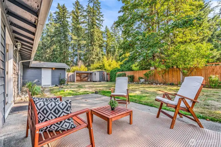 Enjoy your private patio