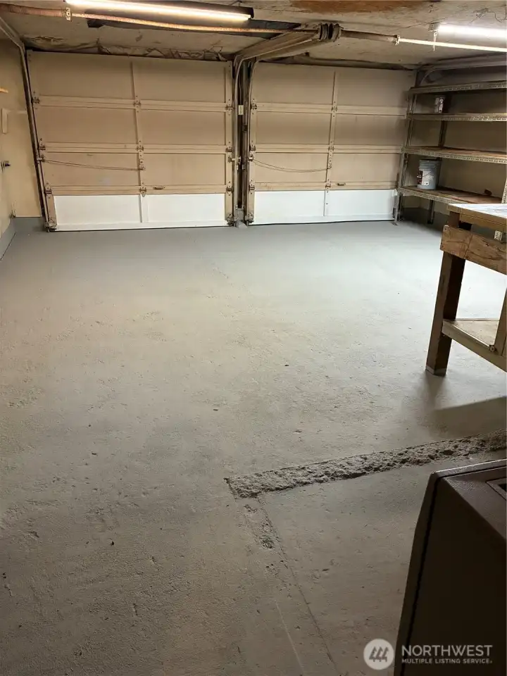 Freshly Drylocked & new lower garage door panels ...