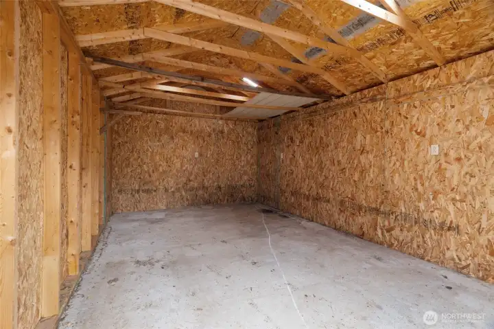 Inside of the shed ...