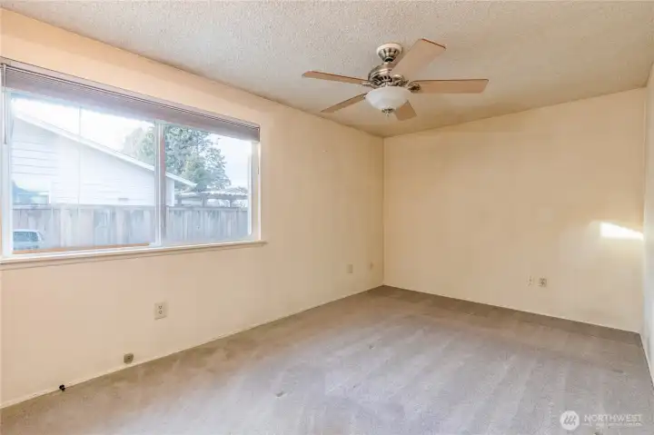 Primary bedroom includes a walk-in closet