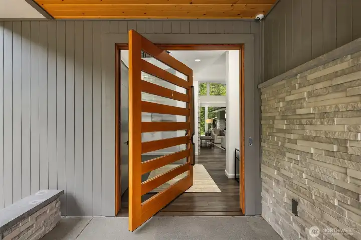 Step inside and immediately be welcomed by an open-concept great room anchored by a floor-to-ceiling fireplace and vaulted ceilings.