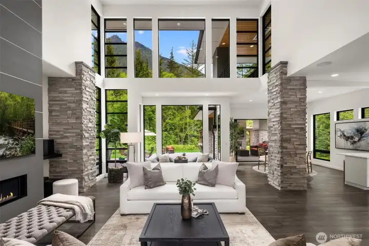 Amazing view of Rattlesnake Ridge. Enjoy hiking trails from outside your door.