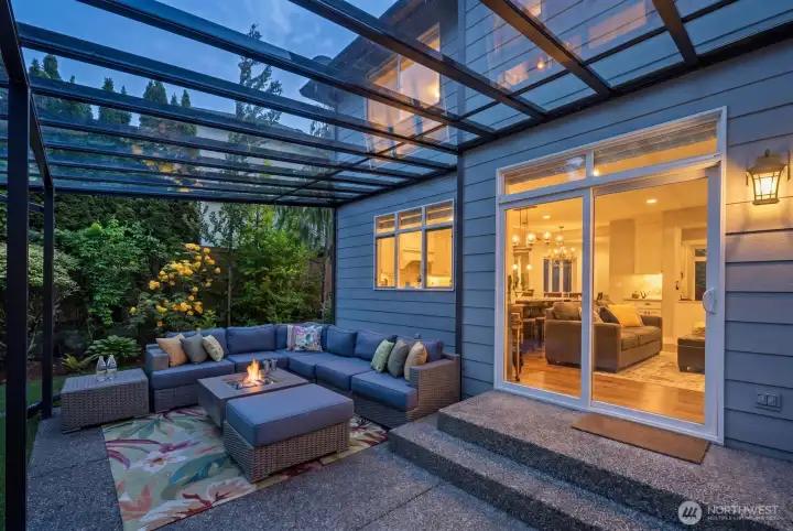 Imagine fireside nights in your own private oasis