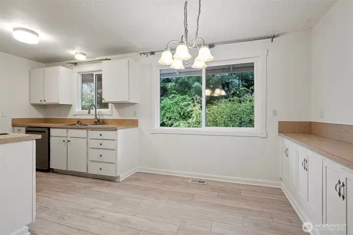 Kitchen with dining space