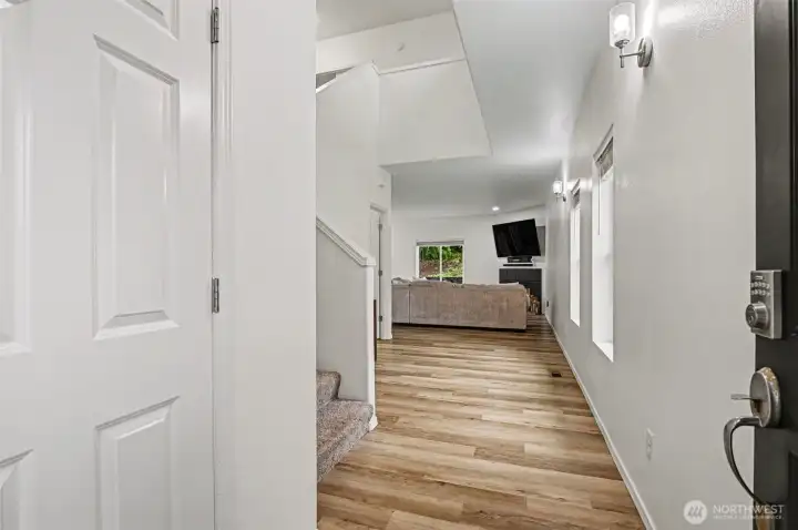 Light, airy and bright main floor entry