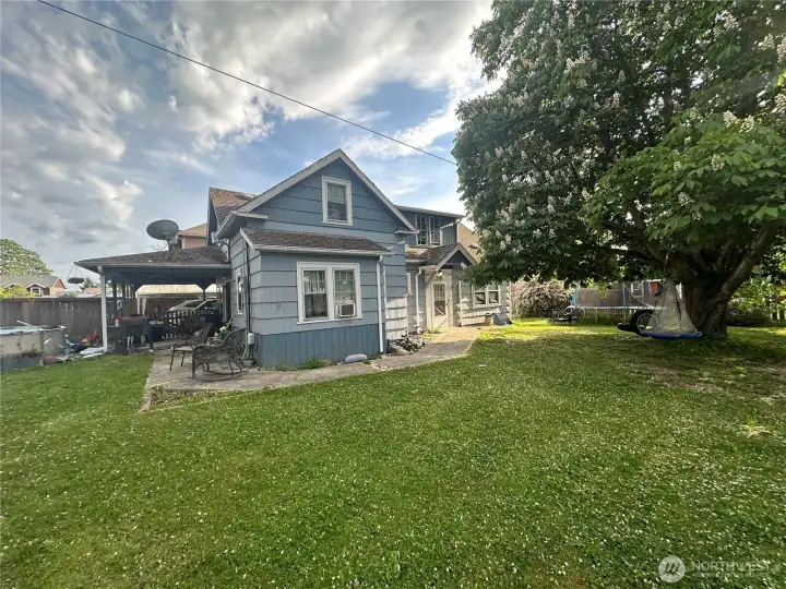 Front of home and patio