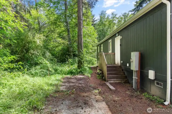 Back Door / door to the left leads to laundry room.