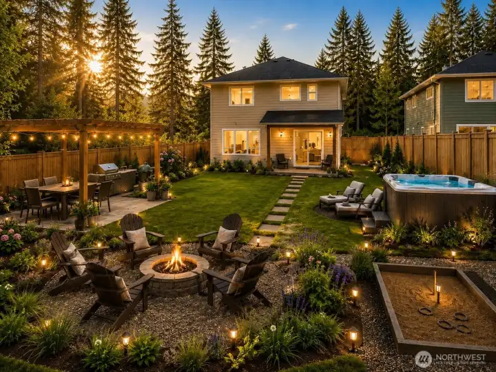AI created, your backyard oasis awaits
