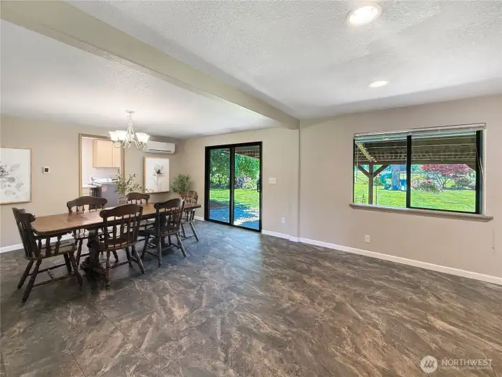 Kitchen with heated tile floors for year-round comfort