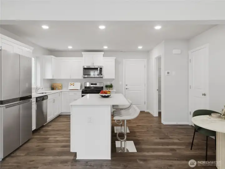 Kitchen view, love that this home is like-new in every way, garage door ahead right, ***Virtually Staged*** Kitchen view, love that this home is like-new in every way, garage door ahead right, ***Virtually Staged***