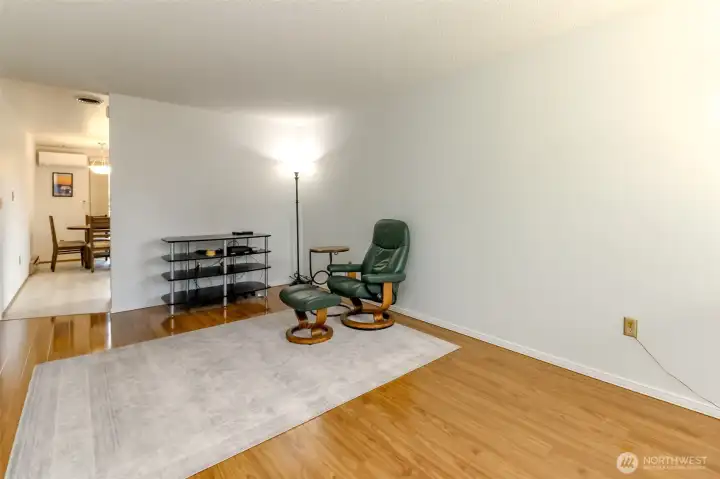 spacious living room