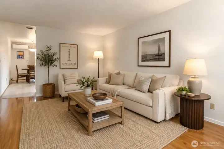 staged living room
