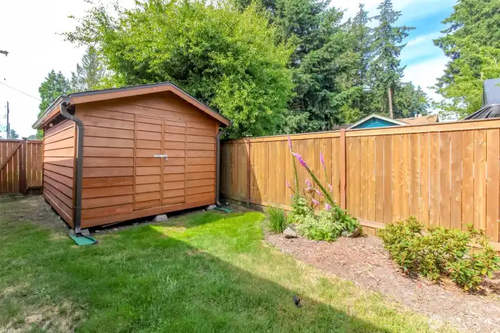 large insulated shed with endless possibilities